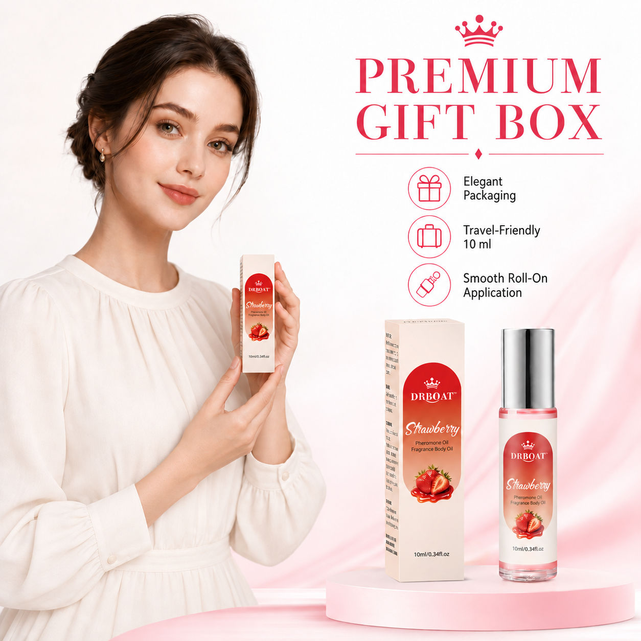 Perfume Fragrance Oil - Minyak Parfum Roll-On Aroma Stroberi untuk