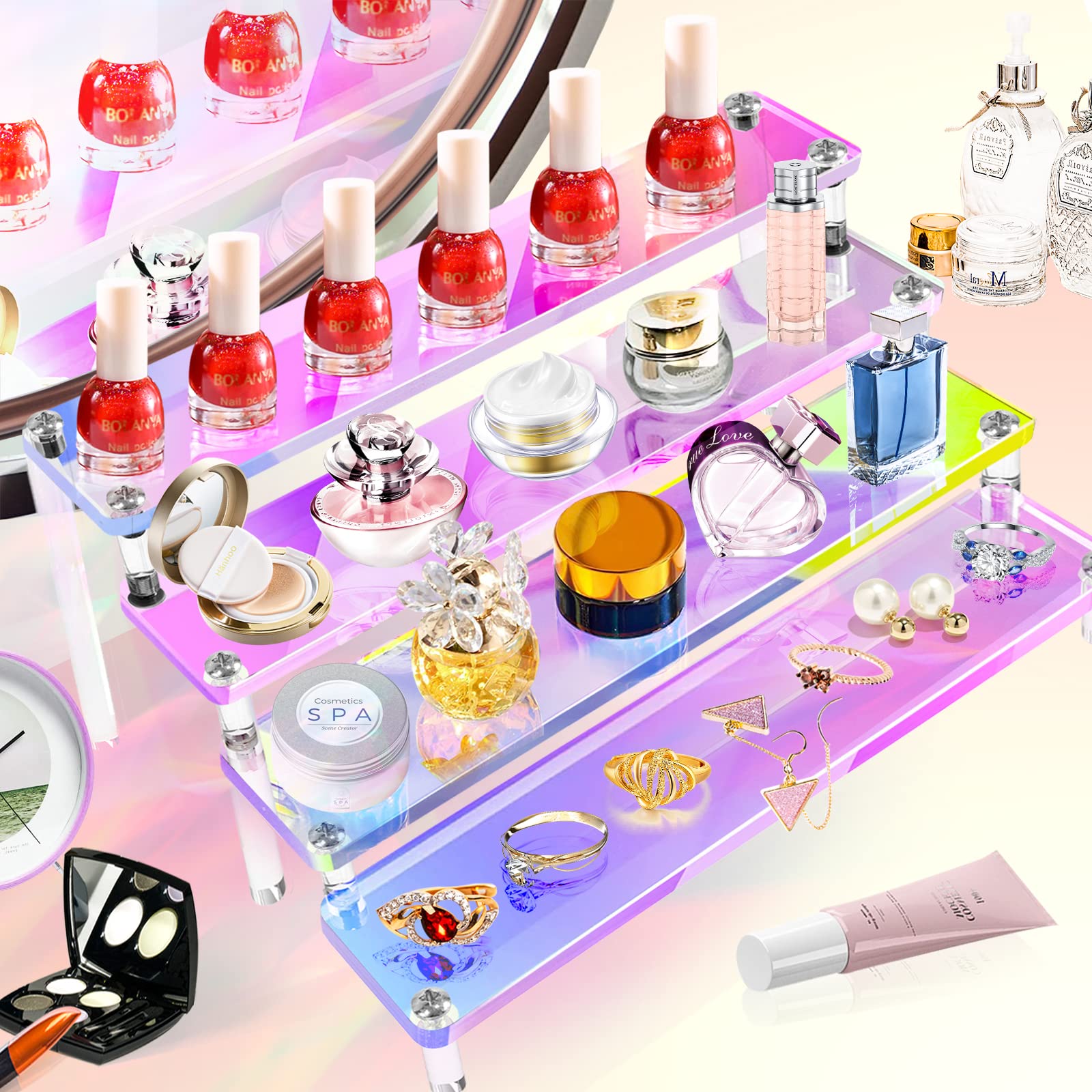 1-5 tingkat akrilik warna-warn - Perfume Villa Fragrance ulasan dan harga