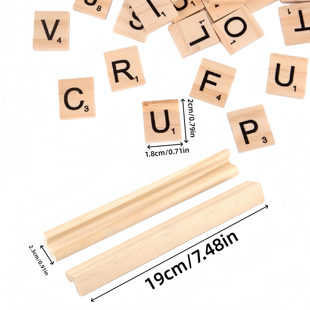 100PCS Huruf Kayu, balok kayu, - Oud Wood Chip ulasan dan harga