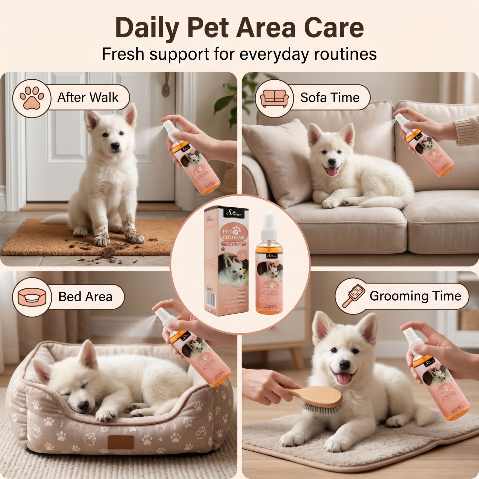 100 MLPet Semprotan Penghilang - Perfume Fragrance Shampoo ulasan dan harga