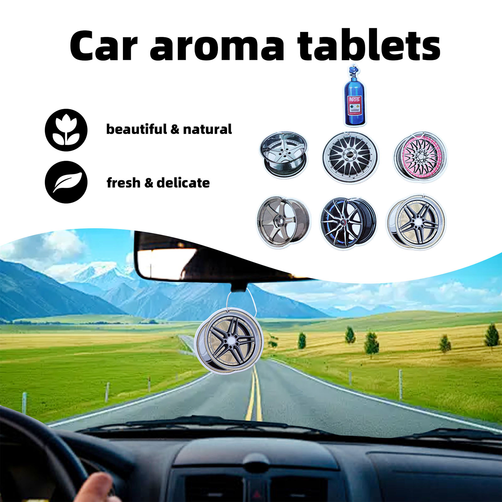 Pengharum mobil berbentuk roda - Perfume Fragrance Wheel ulasan dan harga